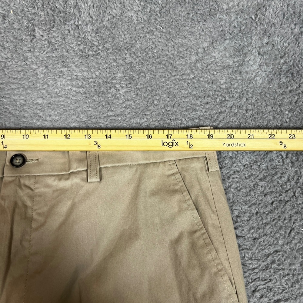 Croft & Barrow Khaki Pants Mens 38x29 Tan New Classic Fit Flat Front - Picture 5 of 11